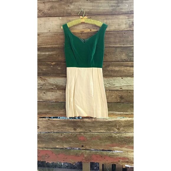 Vintage dress velvet top coderoy bottom estate find 60s 70s. Size small if you l - Picture 1 of 6